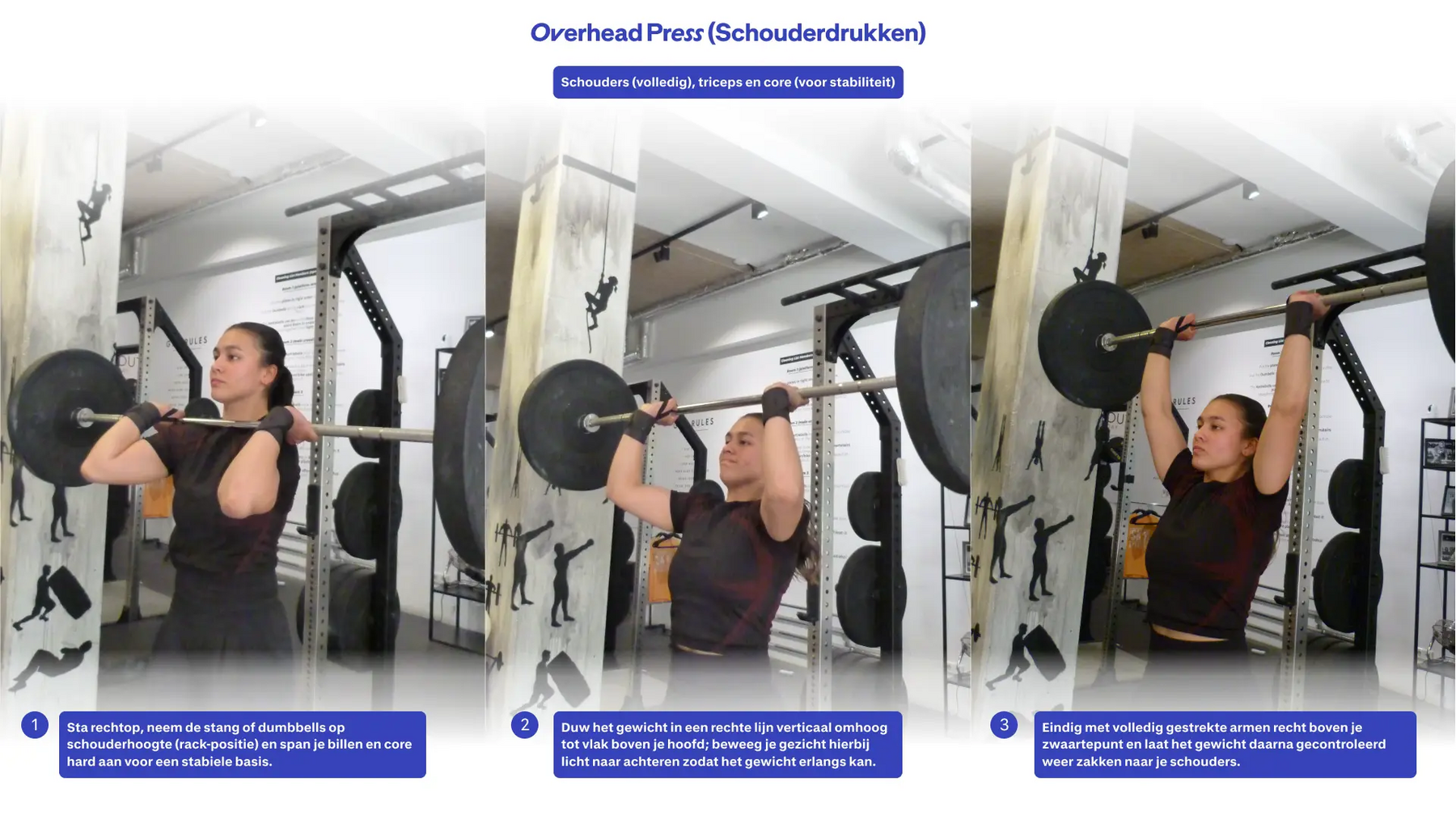 hoe doe ik een overhead press