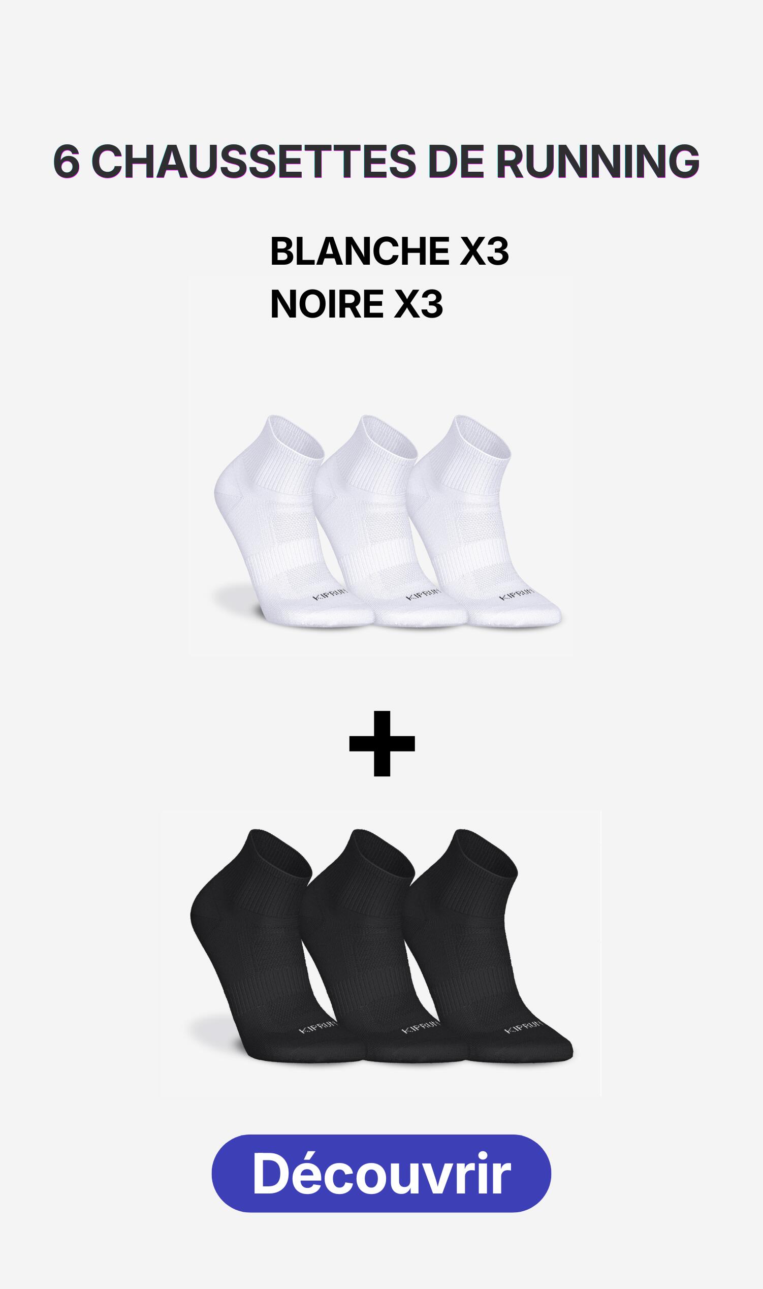 offre panoplie chaussettes de running black and wite
