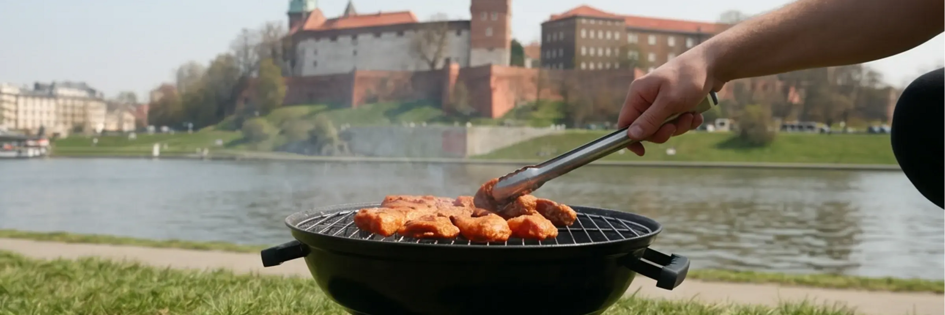 Osoba grillująca w Krakowie