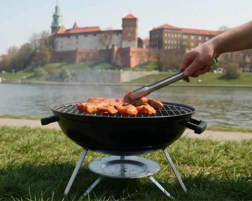 Osoba grillująca w Krakowie