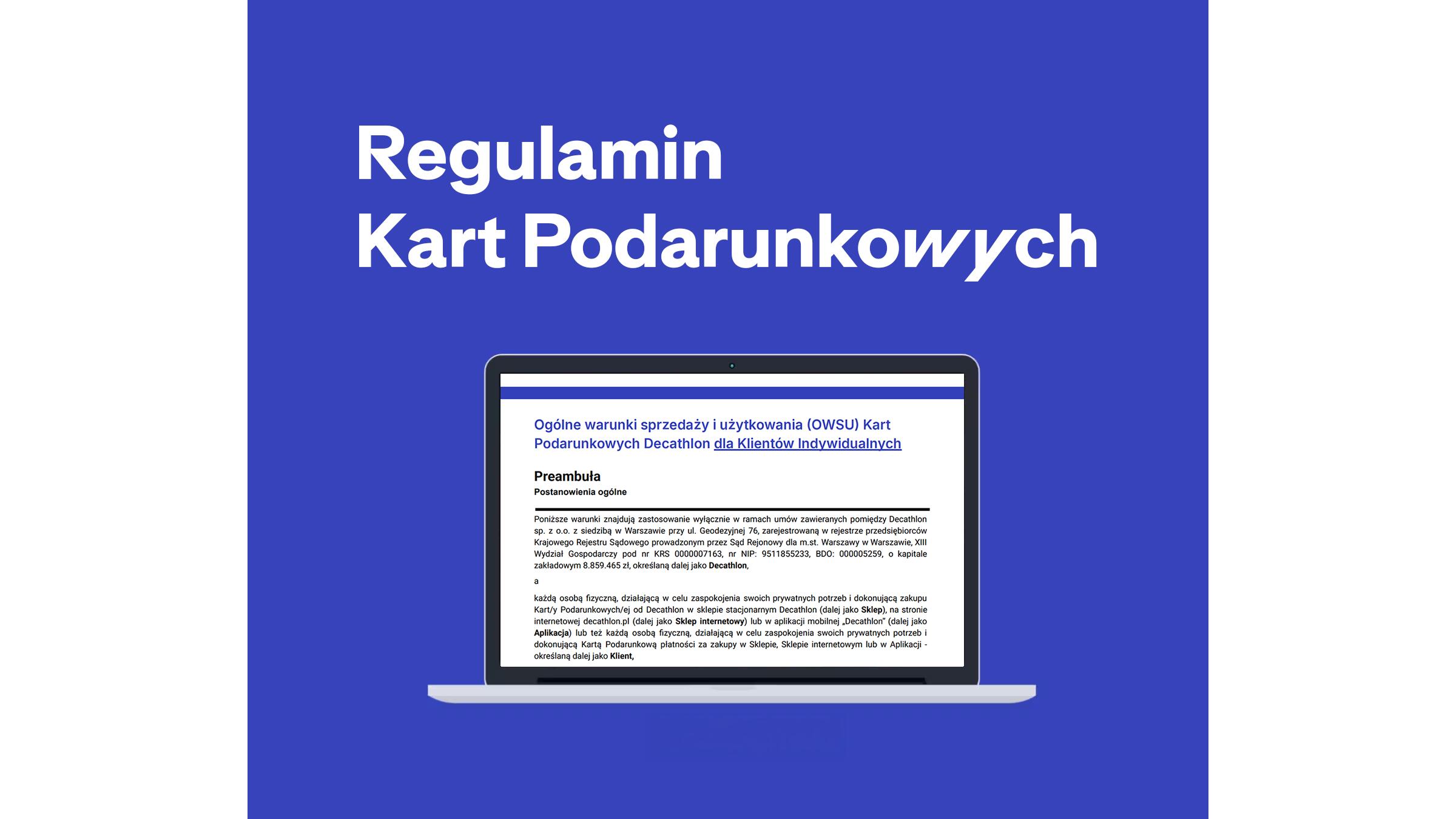 Karta podarunkowa Decathlon