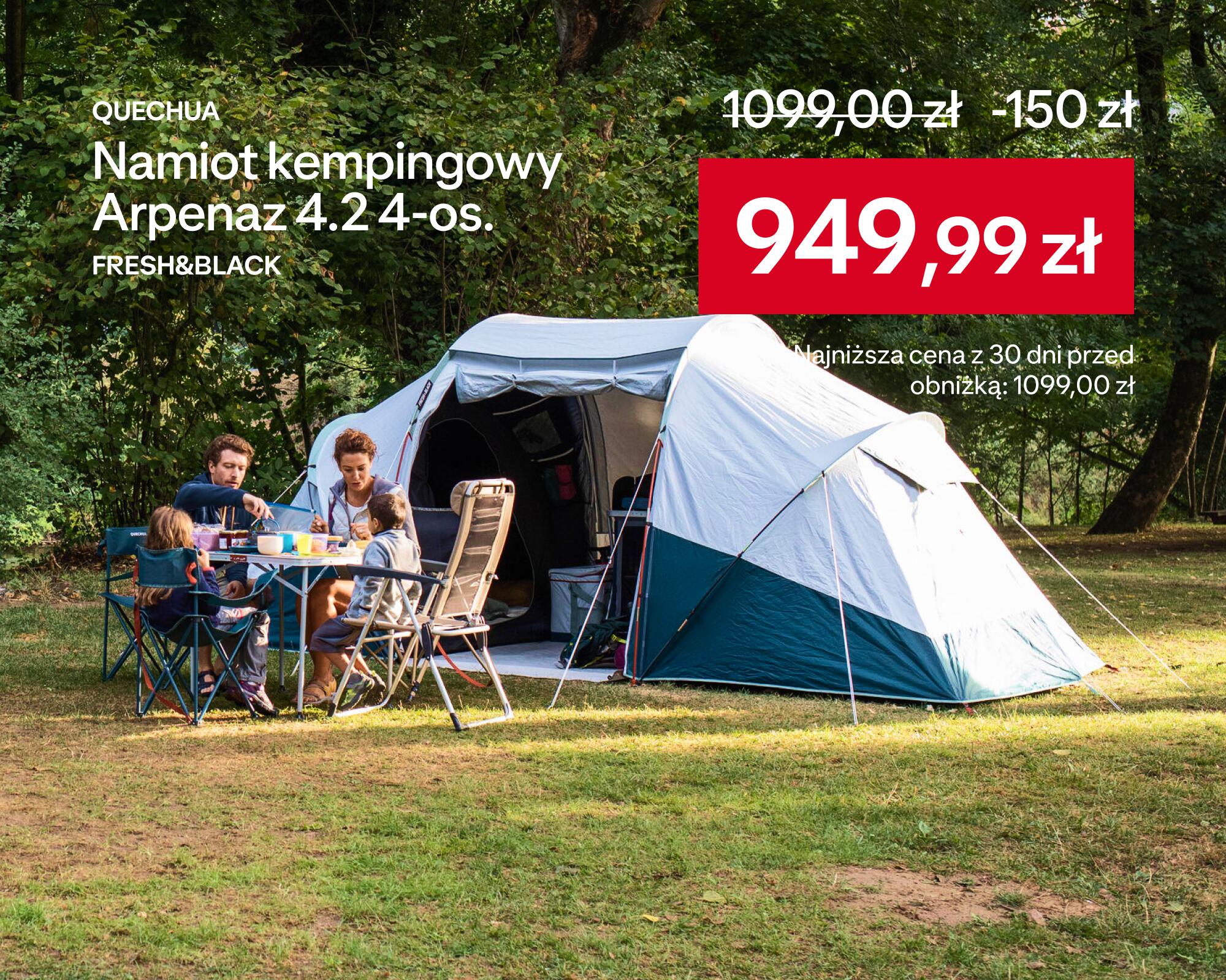 Namiot kempingowy Quechua Arpenaz 4.2 w cenie 949,99zł