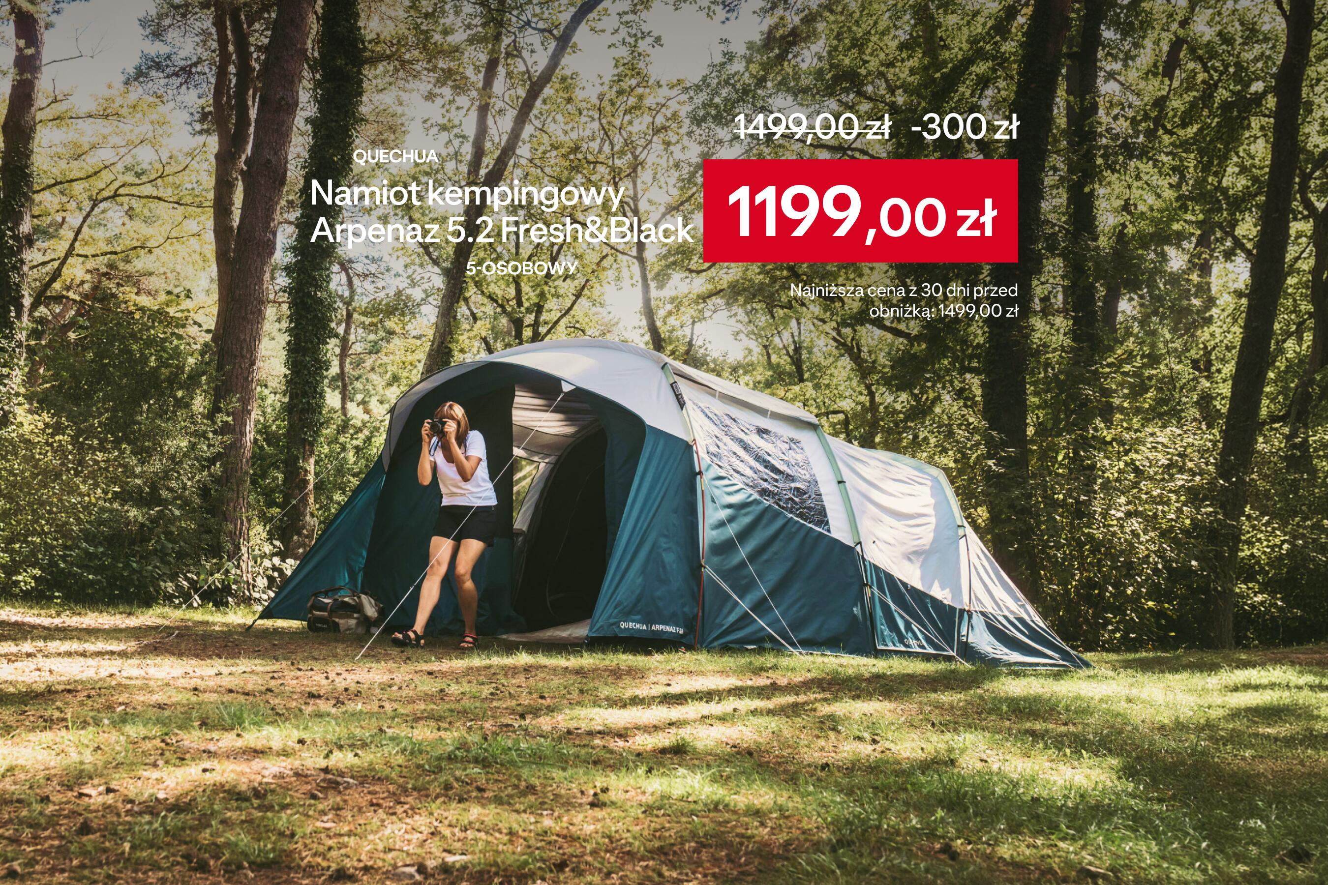 Namiot kempingowy Arpenaz 5.2 Fresh&Black za 1199 zł