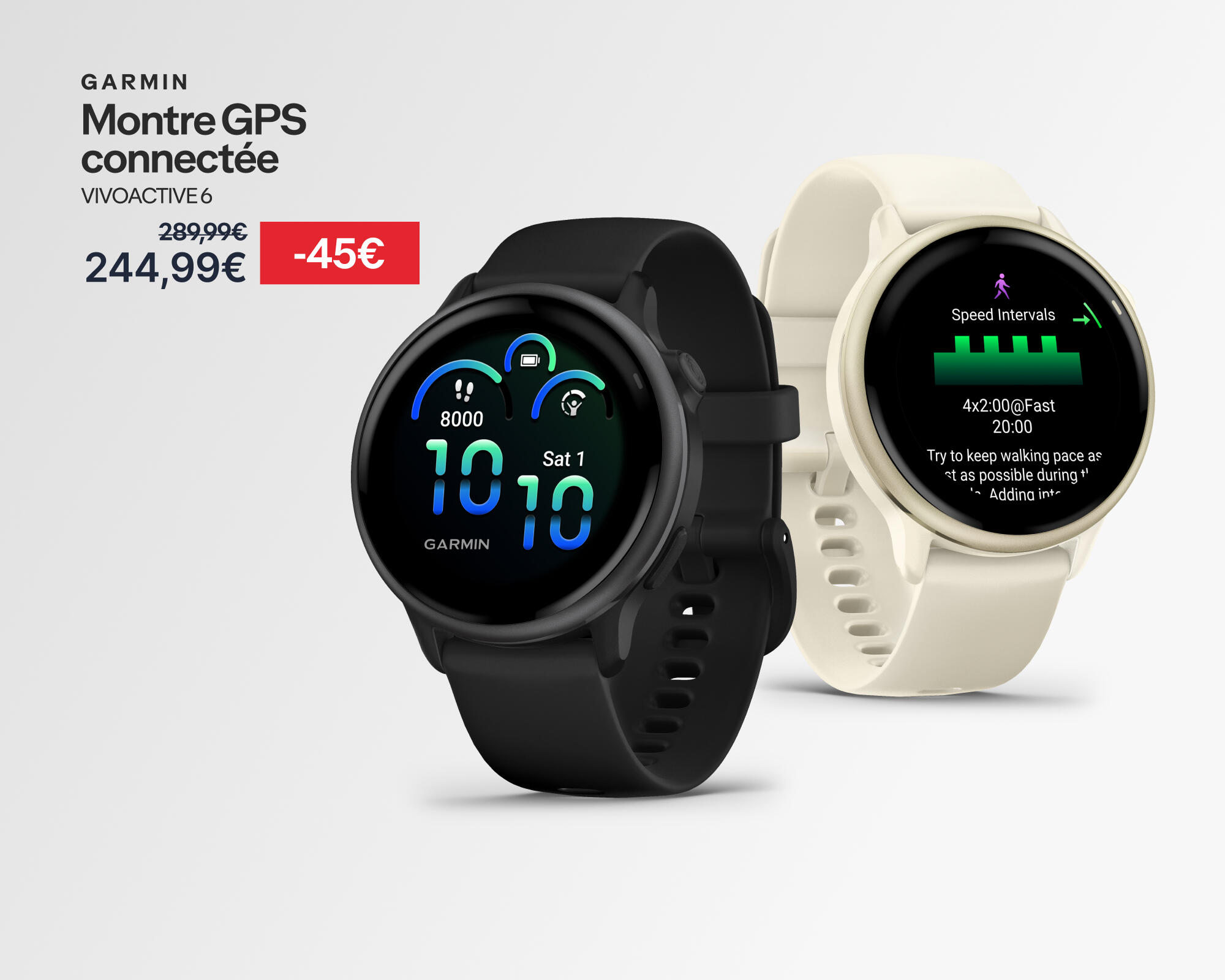 GARMIN : montre GPS connectée vivo active 6 à -45€ soit 244,99€ au lieu de 289,99€