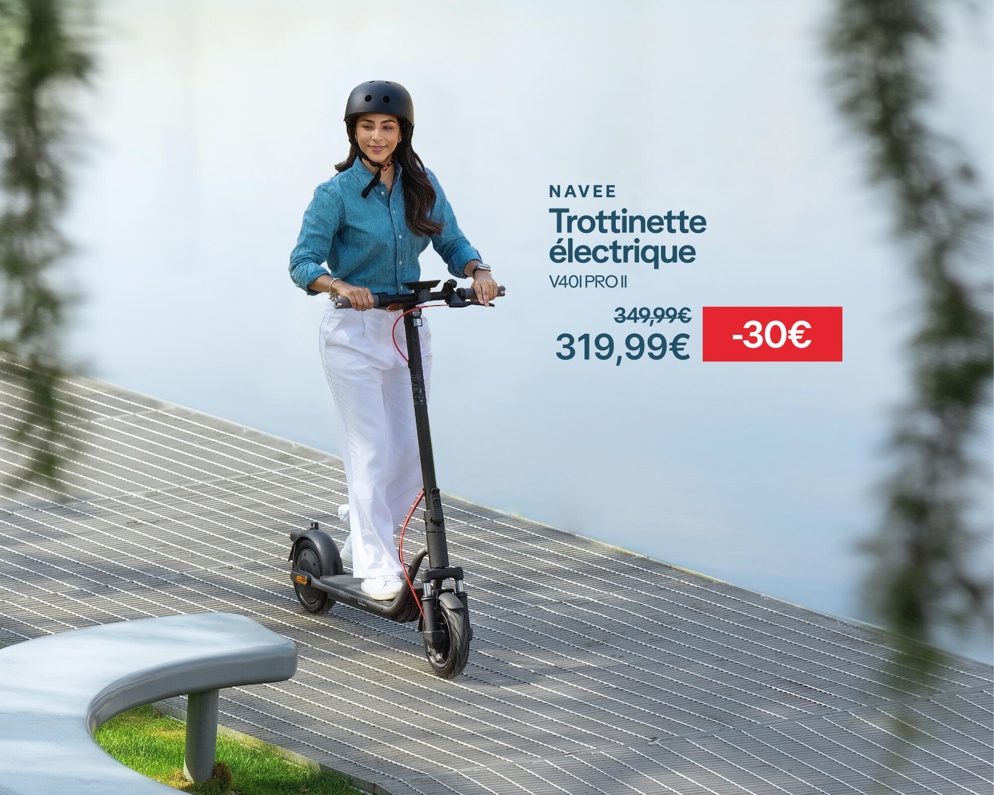 NAVEE : trottinette électrique V40I PRO II à -30€ soit 319,99€ au lieu de 349,99€