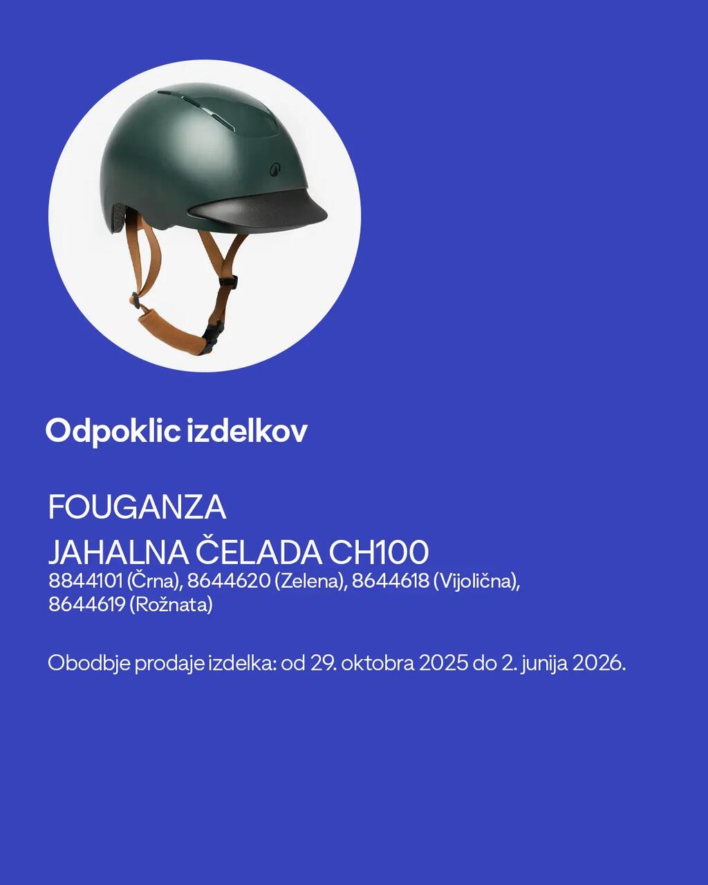 Odpoklic izdelkov