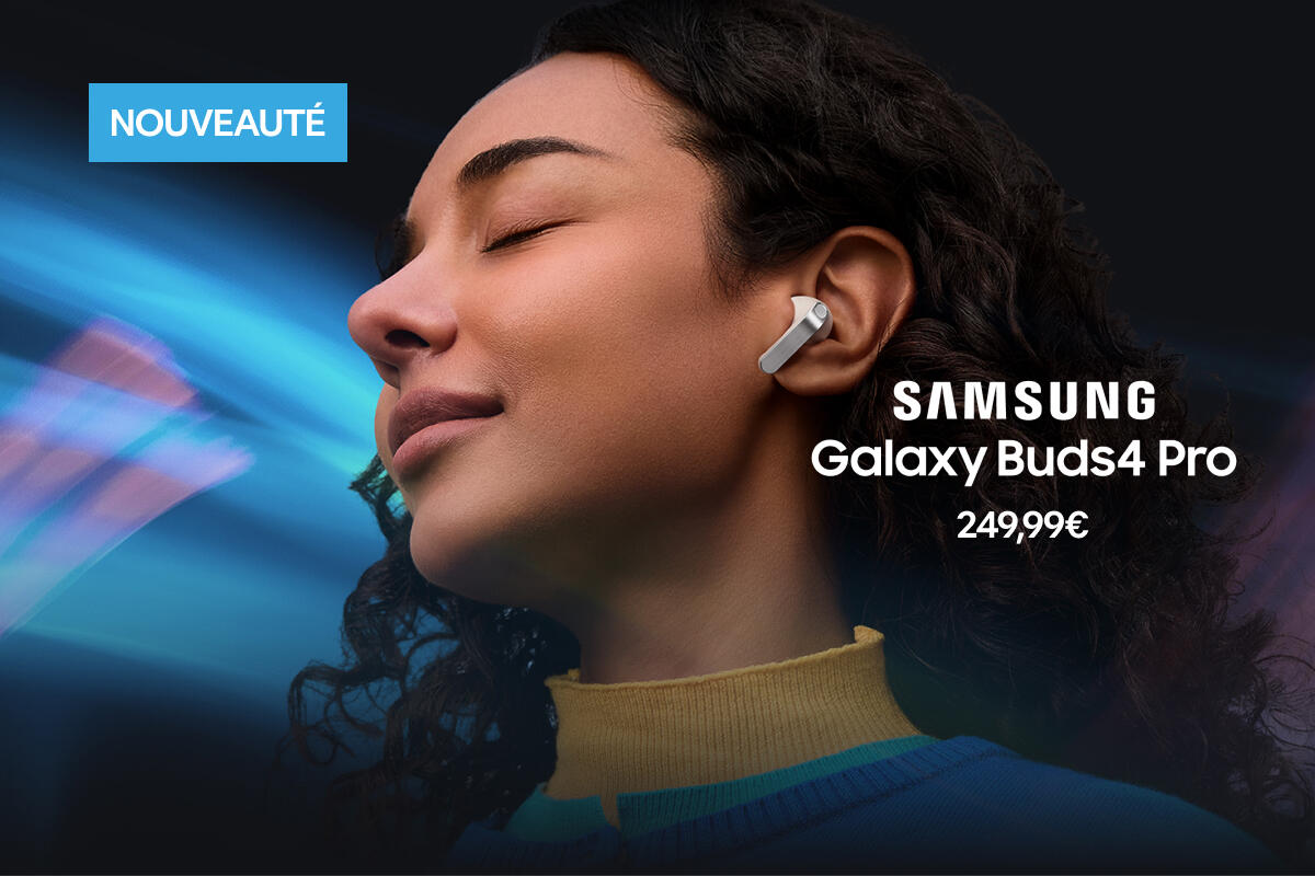Samsung : écouteurs sans fil galaxy buds4 pro à 249,99€