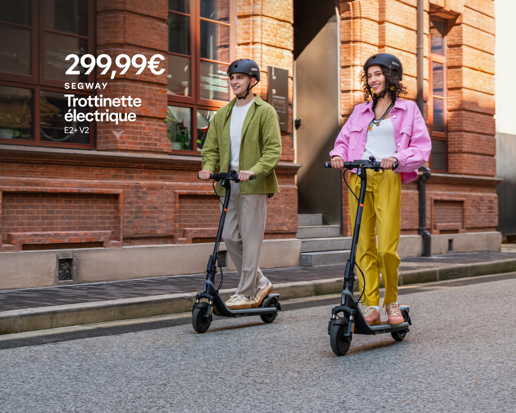 SEGWAY Trottinette électrique ninebot jusqu'à 25km, e2+ v2