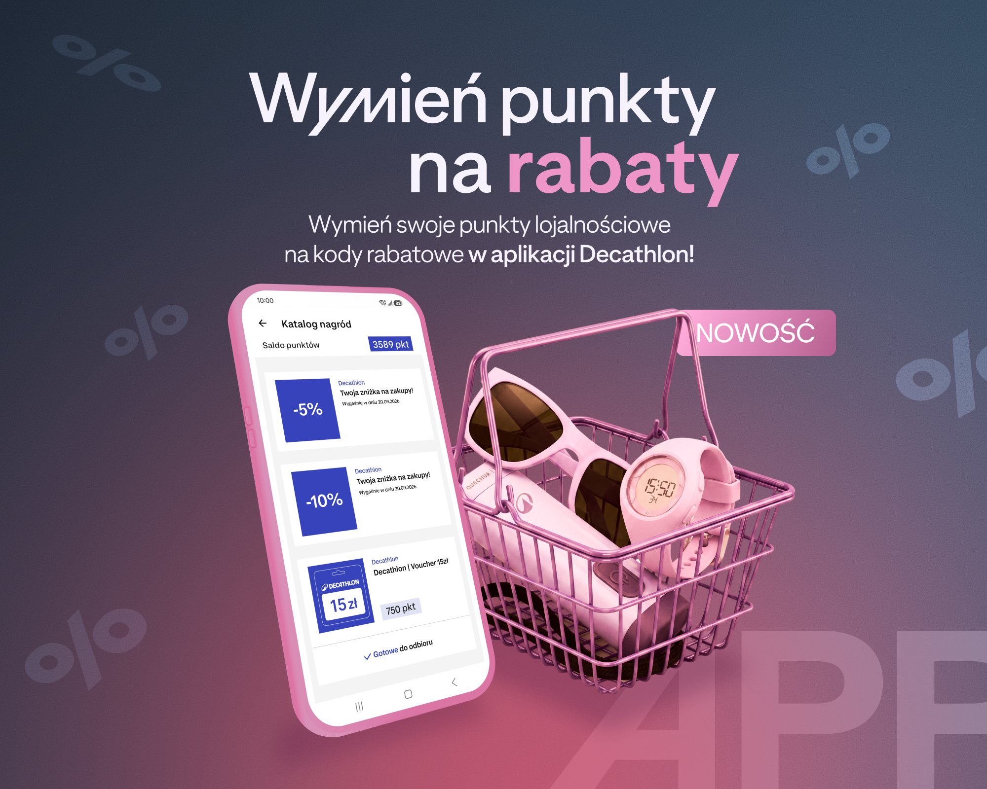 Wymień punkty lojalnościowe na rabaty.