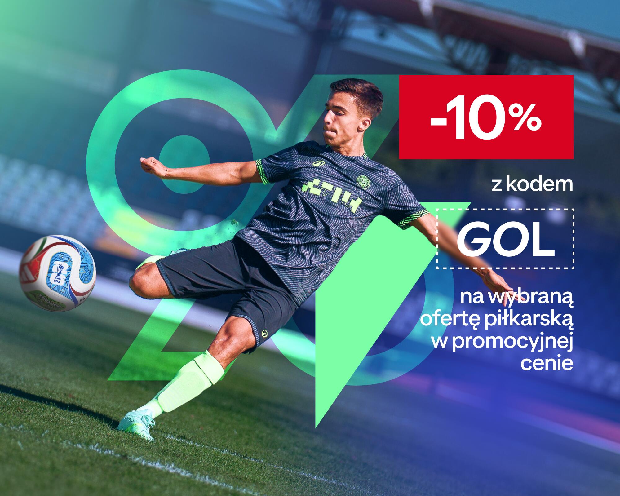 Dodatkowe -10% z kodem "GOL" na produkty przecenione