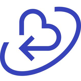 orbit in dem ein wiederverwendungs icon ist
