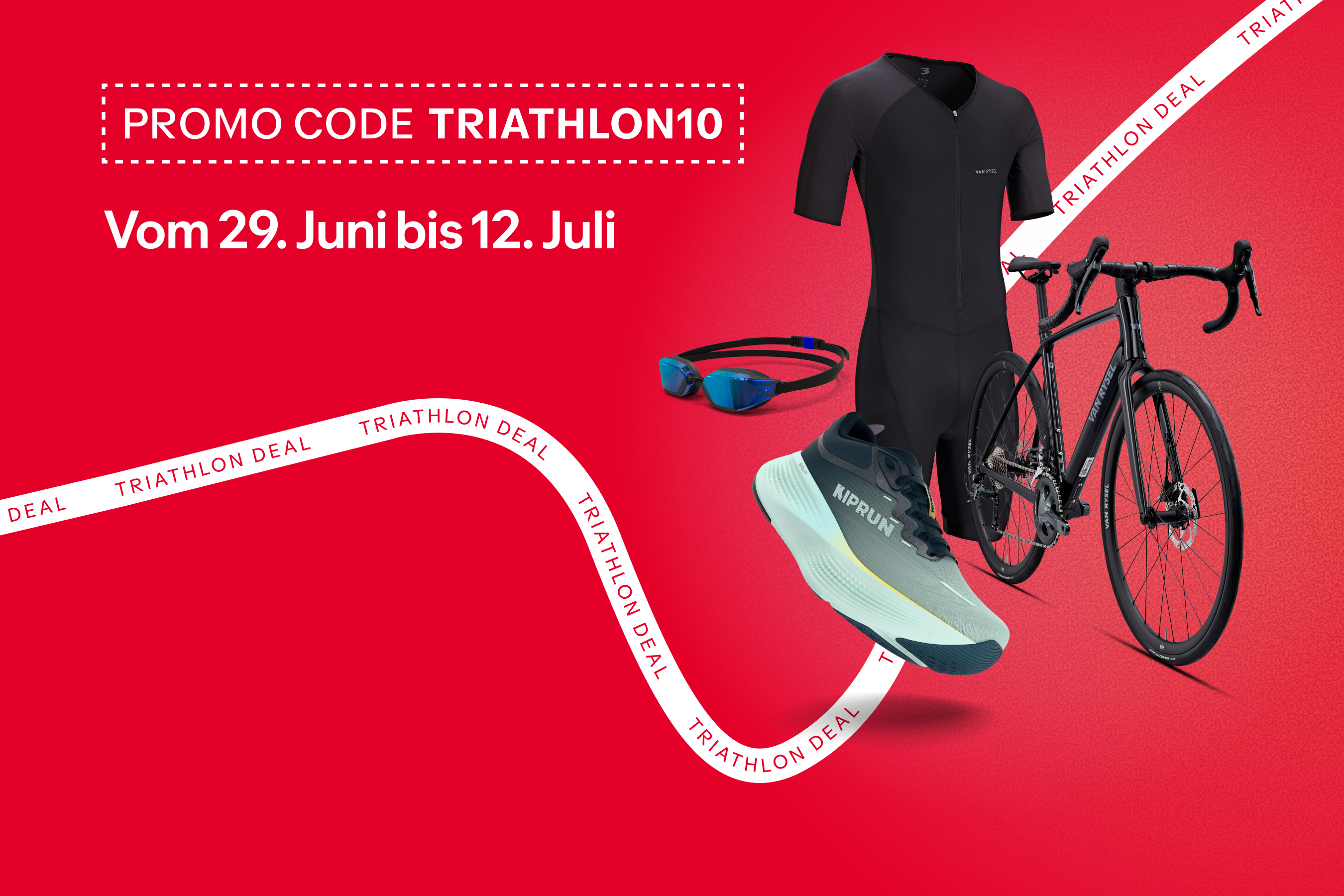 Promo Code "TRIATHLON10" vom 29.6. bis 12.7.