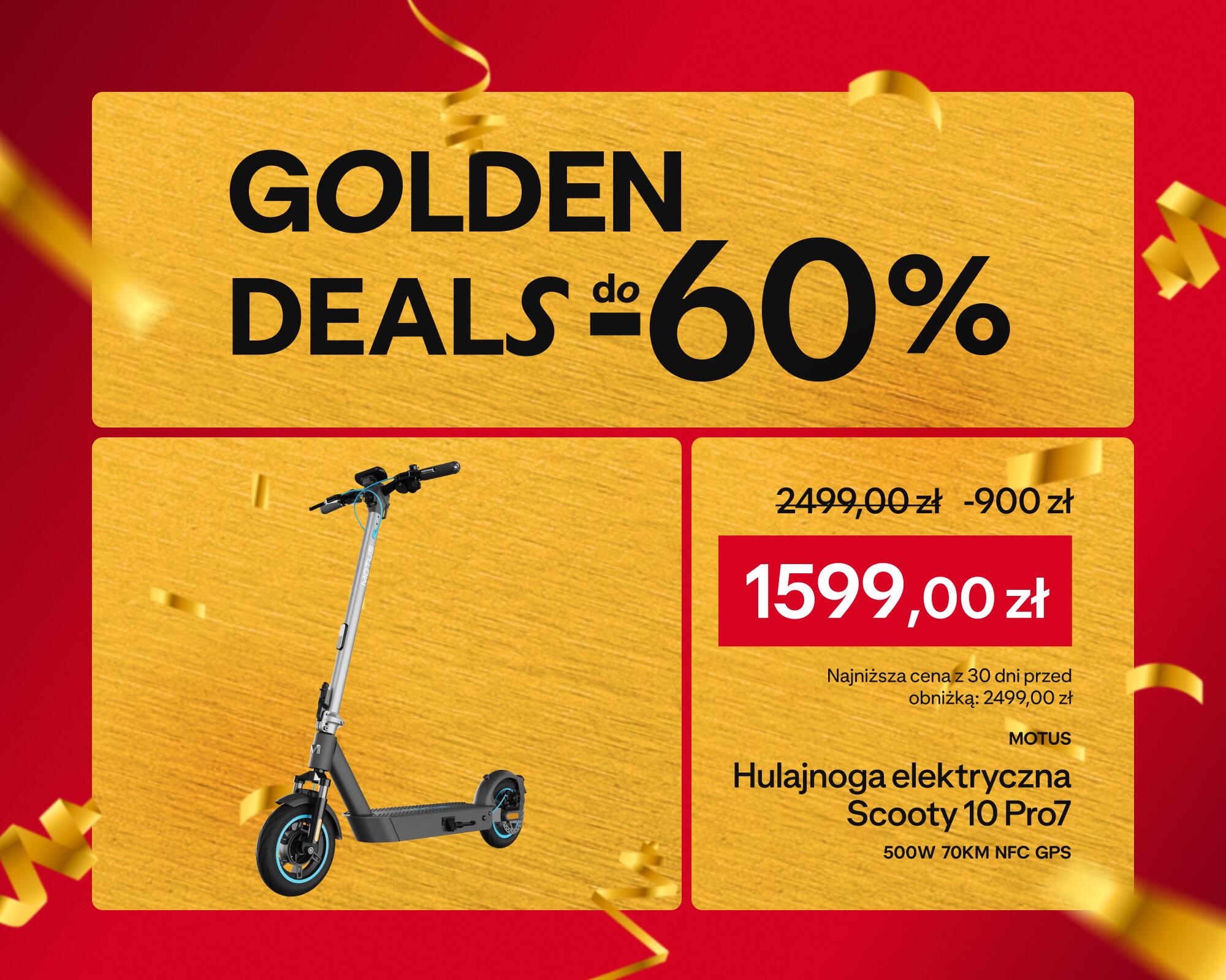 Golden Deals do -60%, Hulajnoga motus za 1599 zł