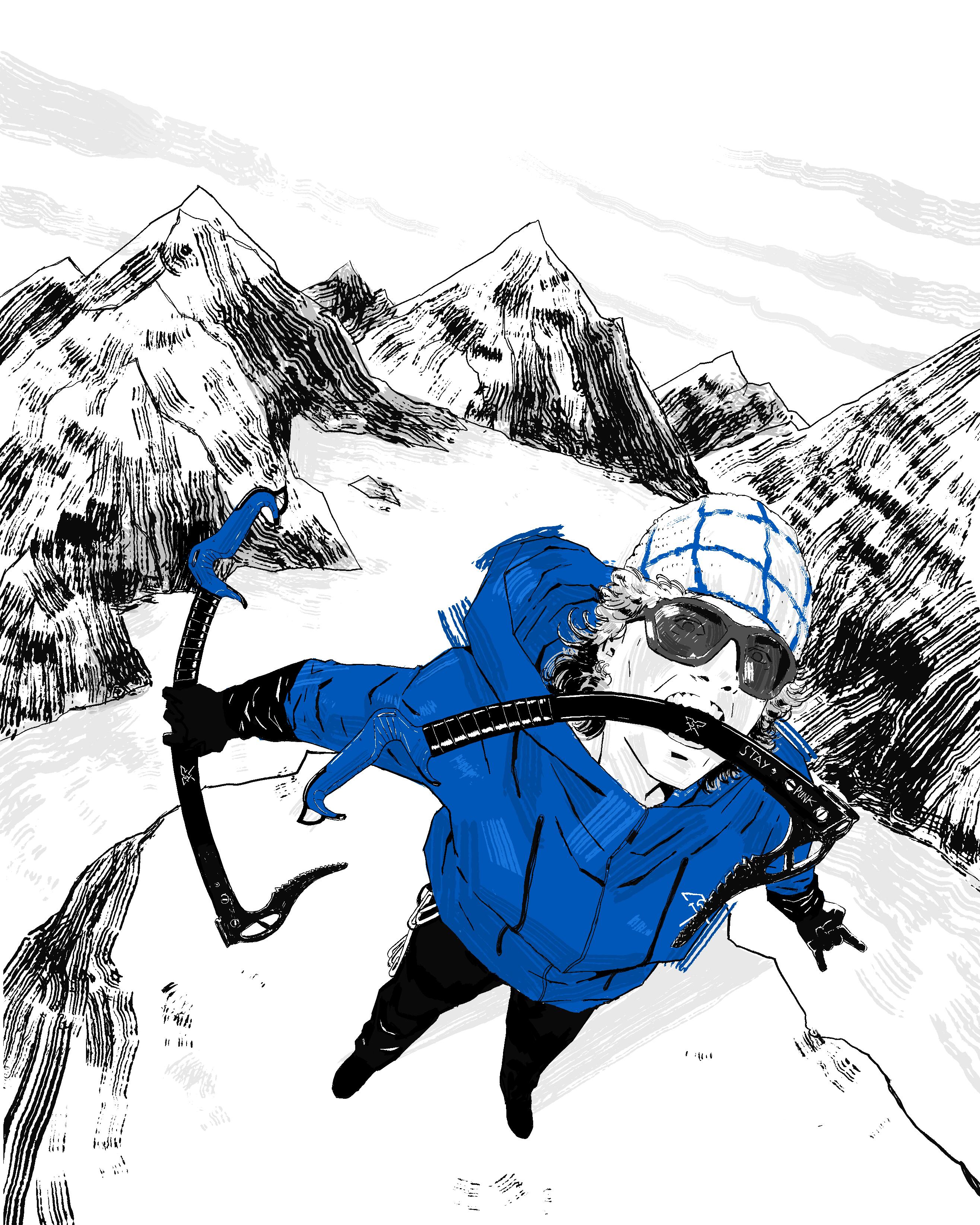 Mountain webtoon on virgile devin ascent
