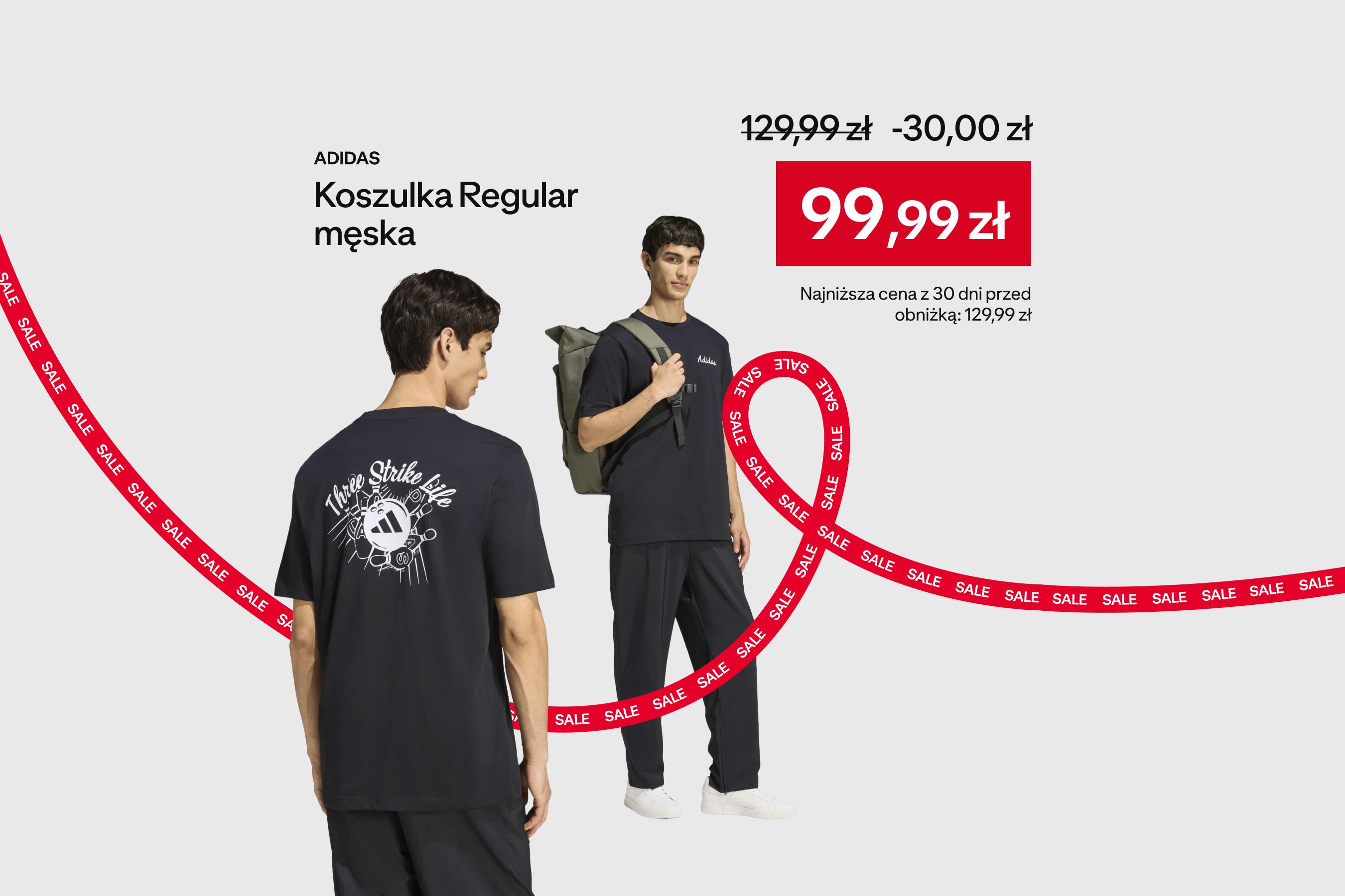 Wyprzedaż adidas, koszulka regular za 99,99 zł