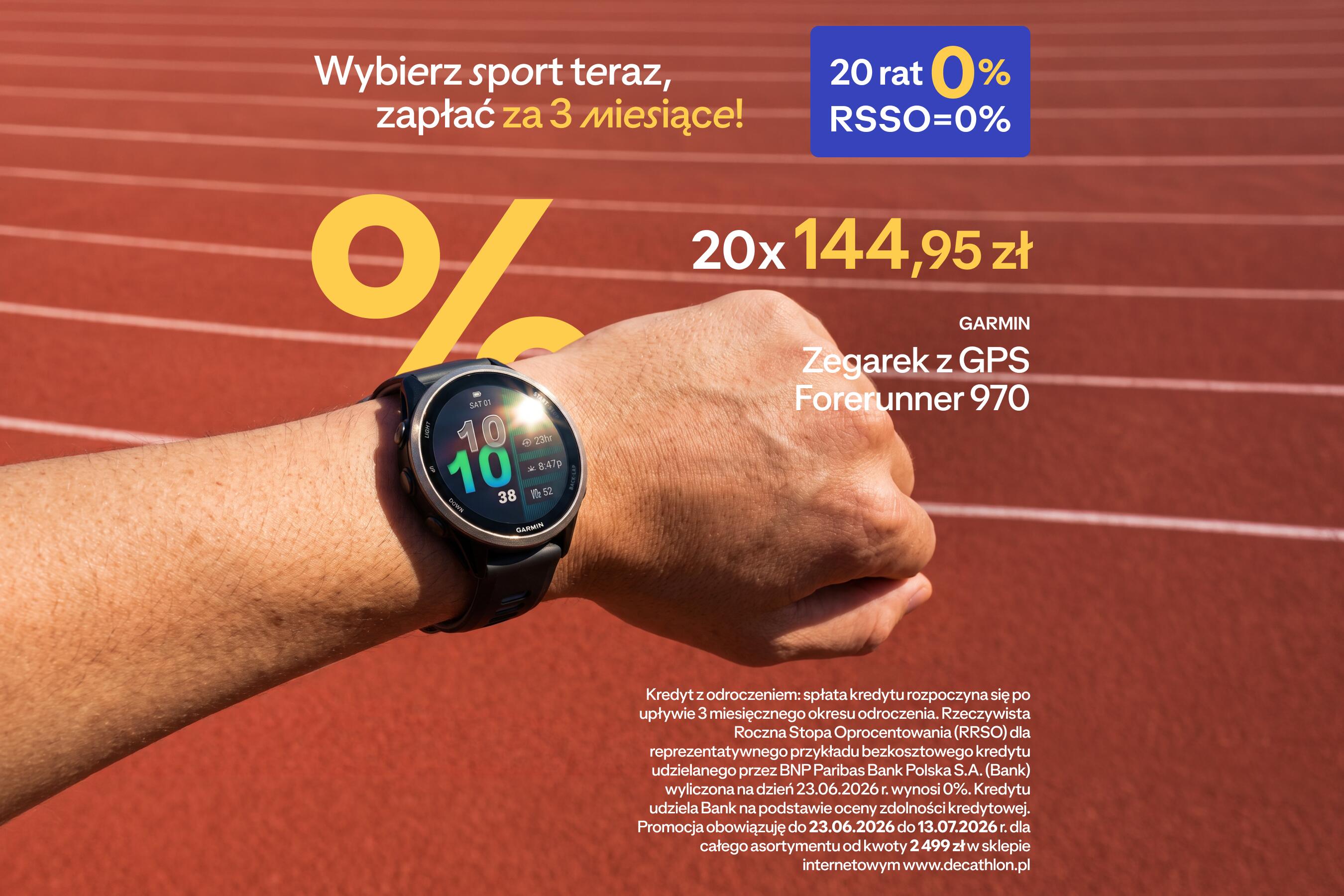 Wybierz sport teraz, zapłać za 3 miesiące !