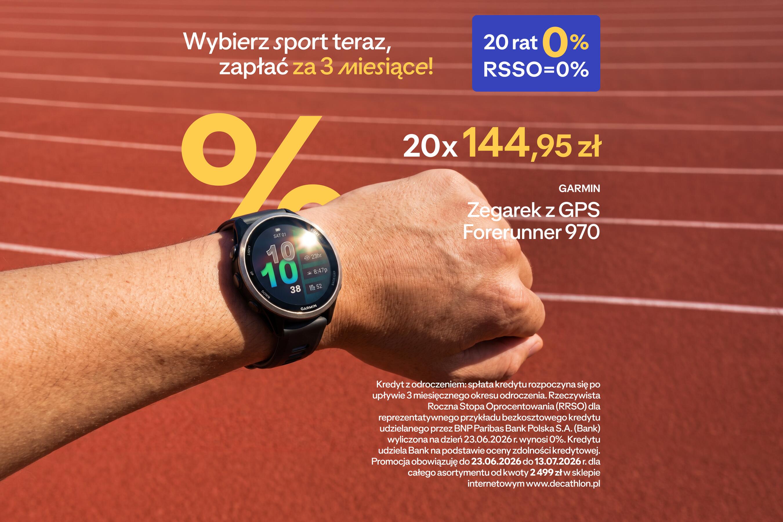 Wybierz sport teraz, zapłać za 3 miesiące !