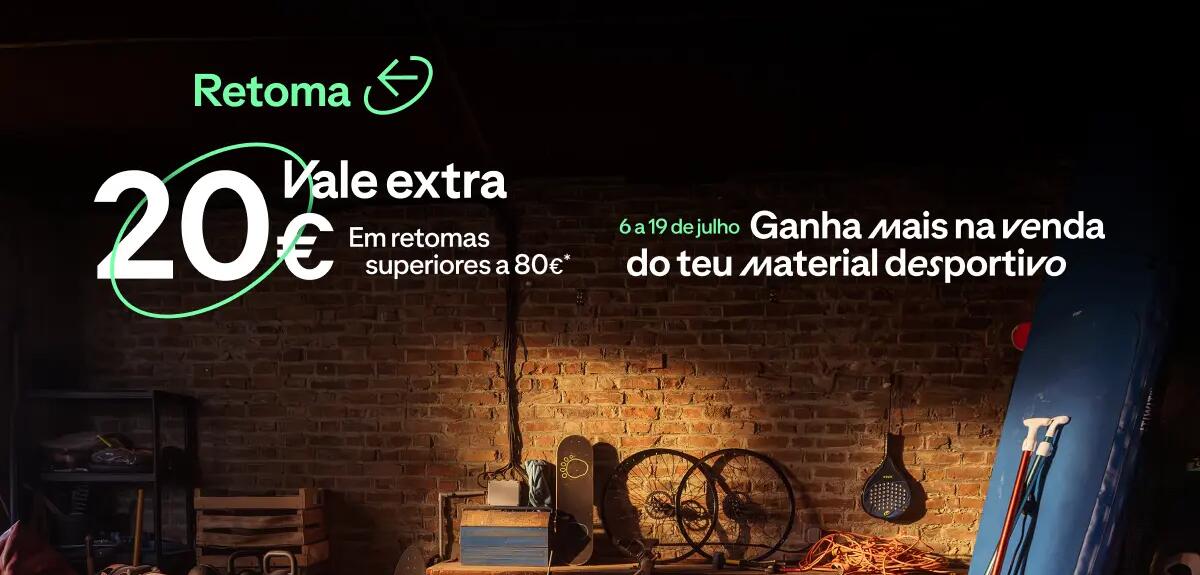 VALE 20€ EXTRA EM RETOMAS SUPERIORES A 80€