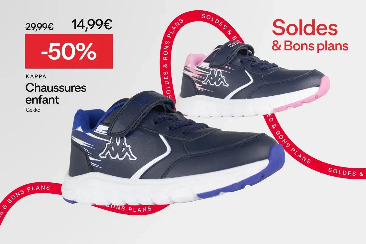 Soldes & bons plans : chaussures enfant KAPPA à -50% soit 14,99€ au lieu de 29,99€