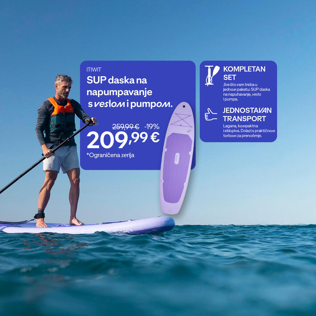 SUP daska na napuhavanje lila