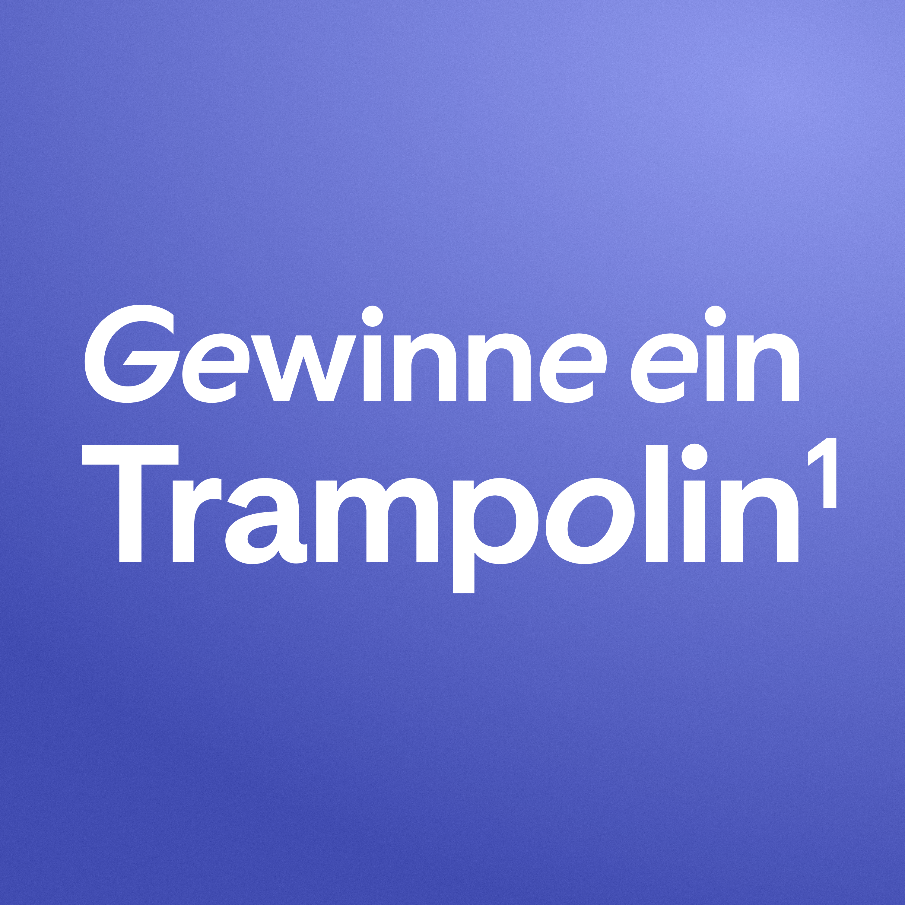 Gewinne ein Trampolin