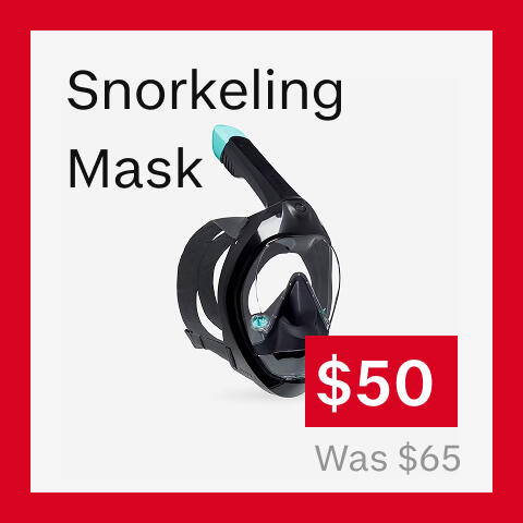 snorkeling mask