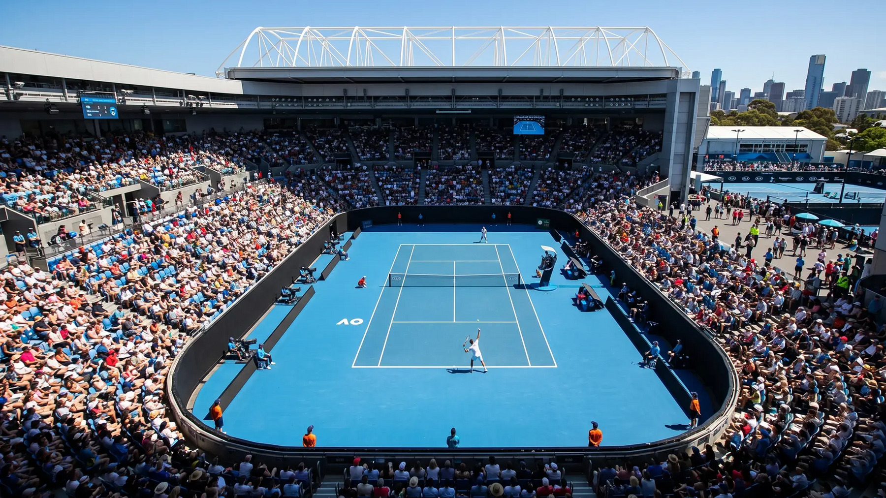 Publiczność oglądająca turniej tenisowy Australian Open