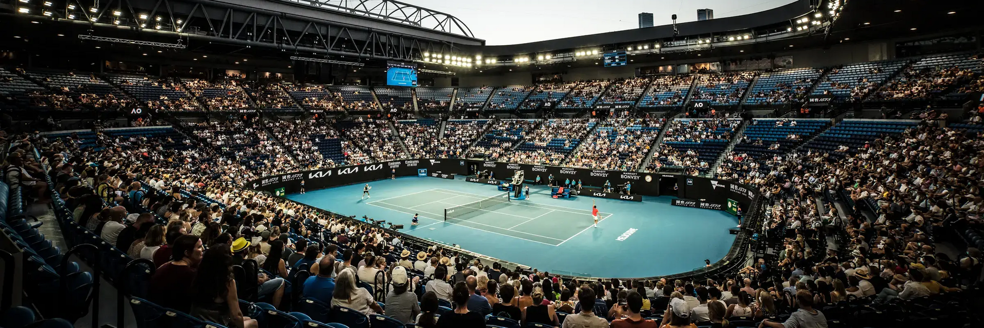 Publiczność oglądająca turniej tenisowy Australian Open