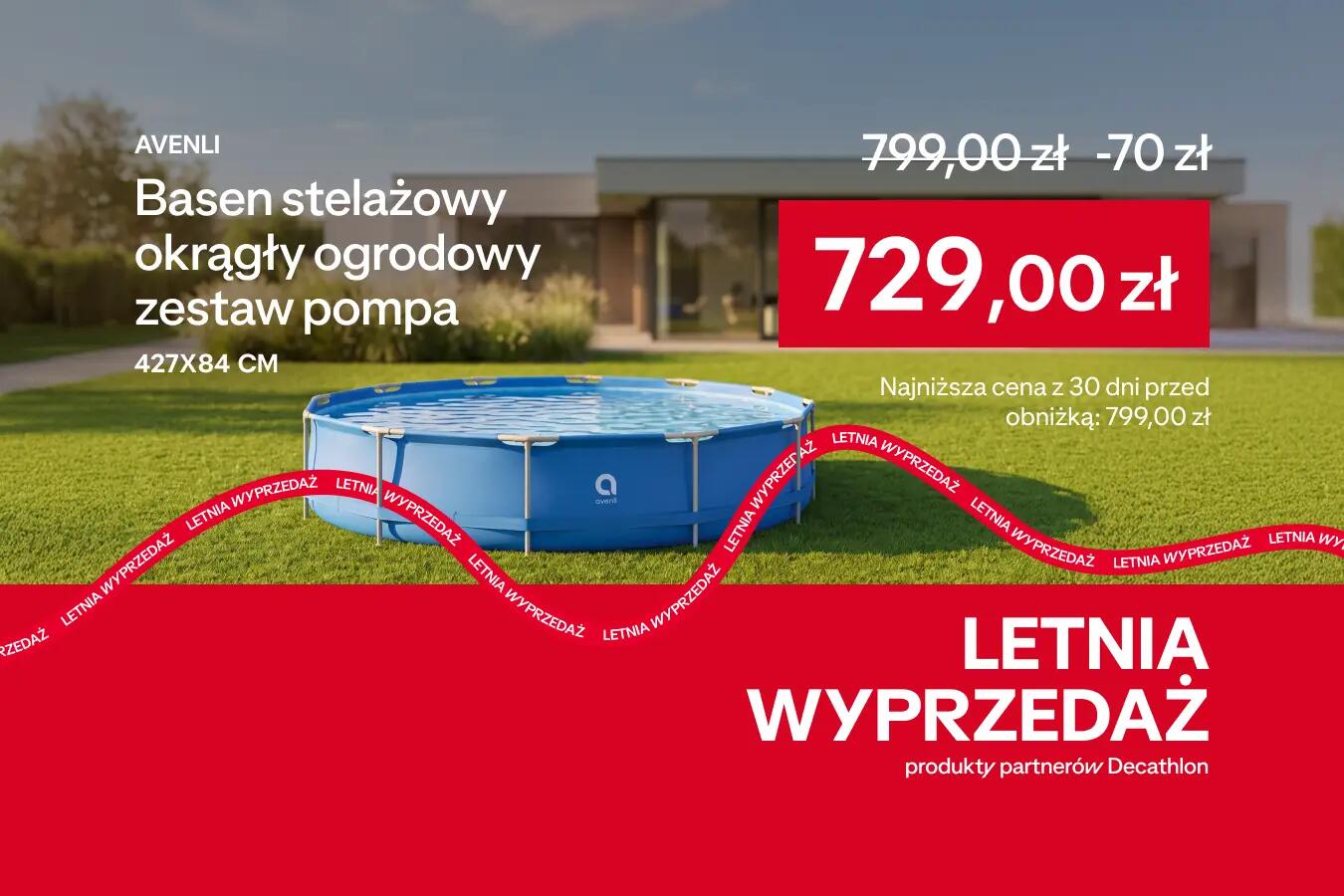 Basen stelażowy Avenli 729 letnia wyprzedaż