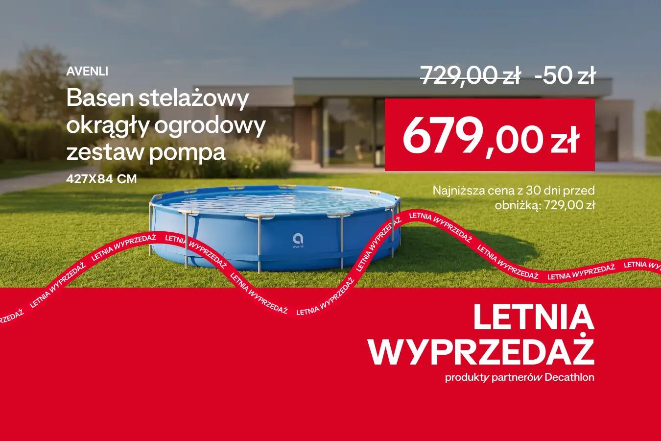 Basen stelażowy Avenli 729 letnia wyprzedaż