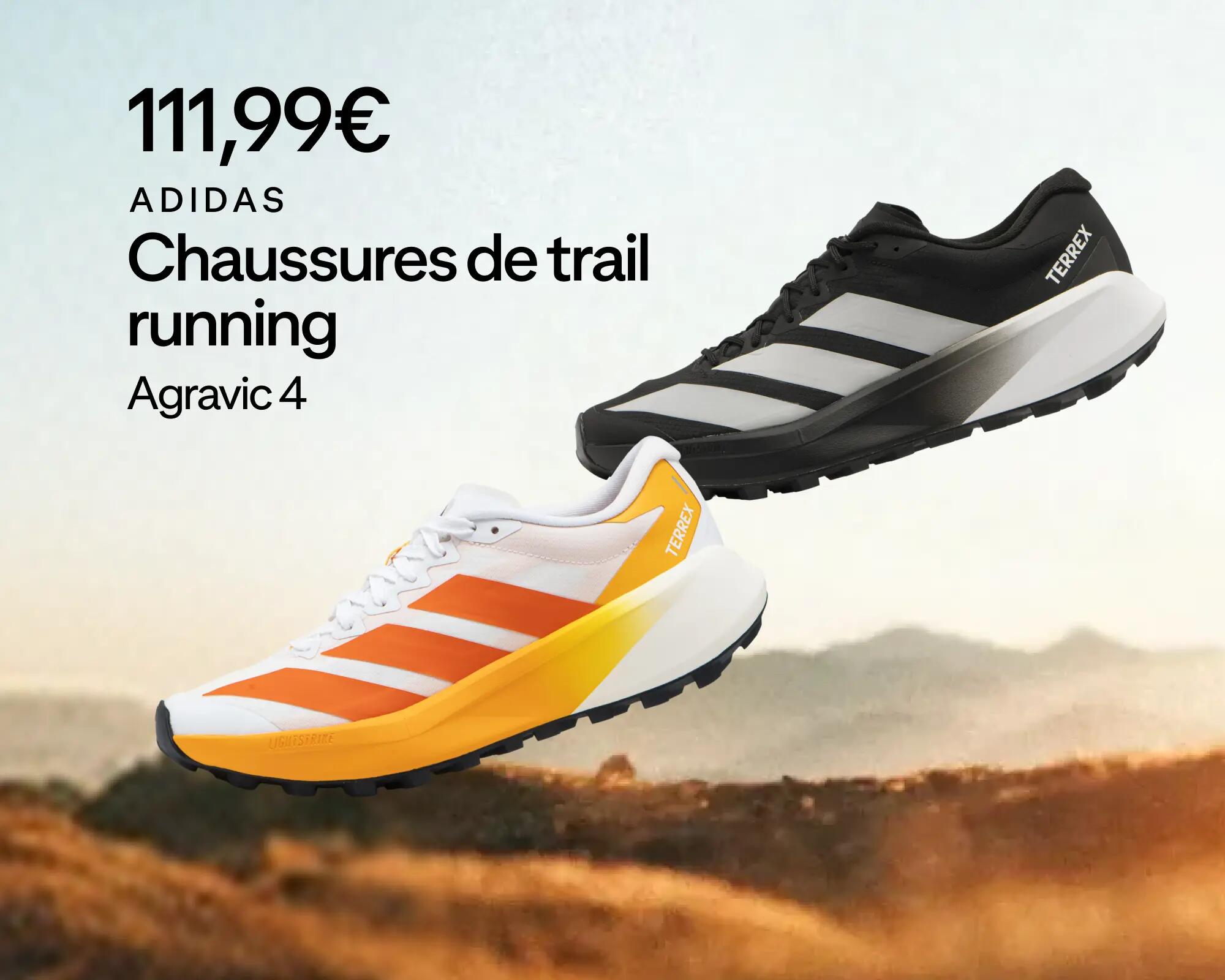 Adidas : chaussures de trail runnig agravic 4 à 119,99€