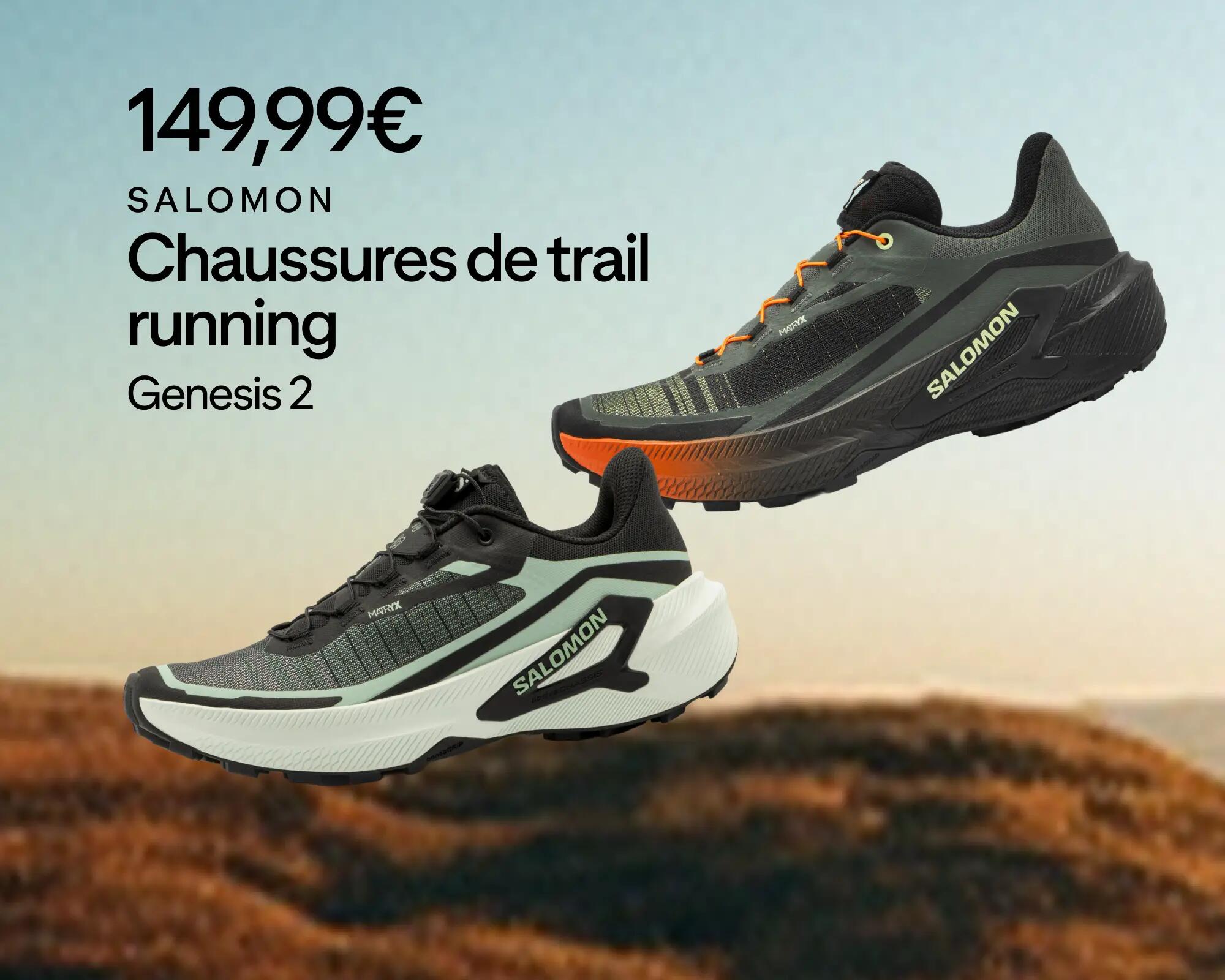 SALOMON : chaussures de trail running genesis 2 à 149,99€