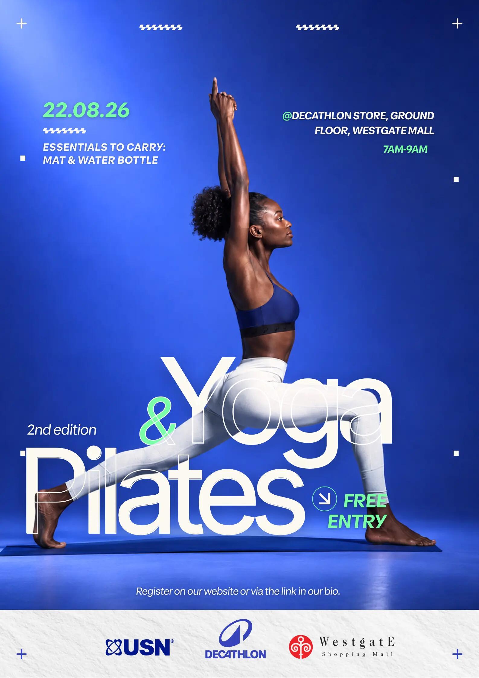 Pilates and Yoga Poster