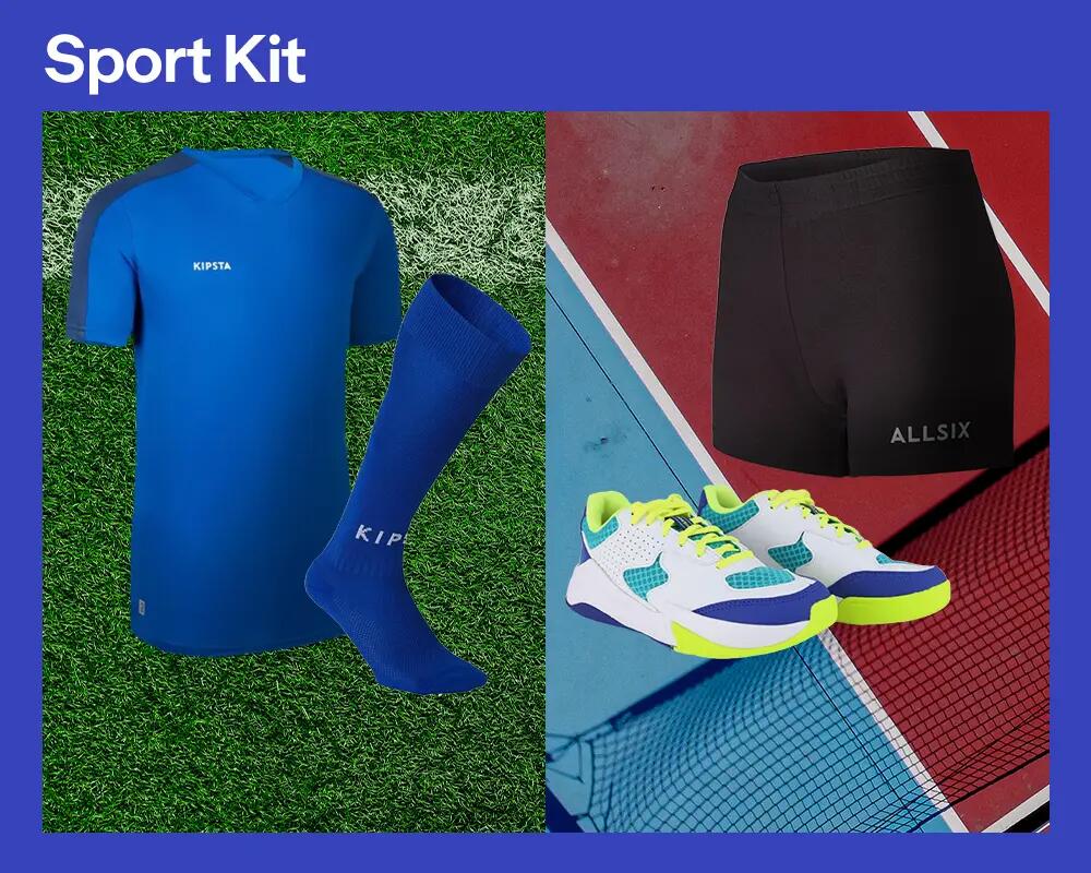 kit calcio e pallavolo