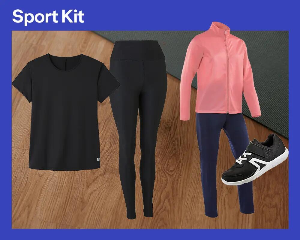 kit fitness donna e kit ginnastica bambino