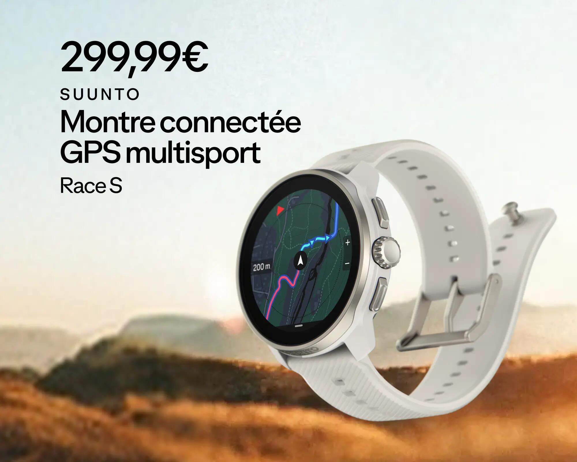 Suunto : montre connecté GPS multisport 299,99€