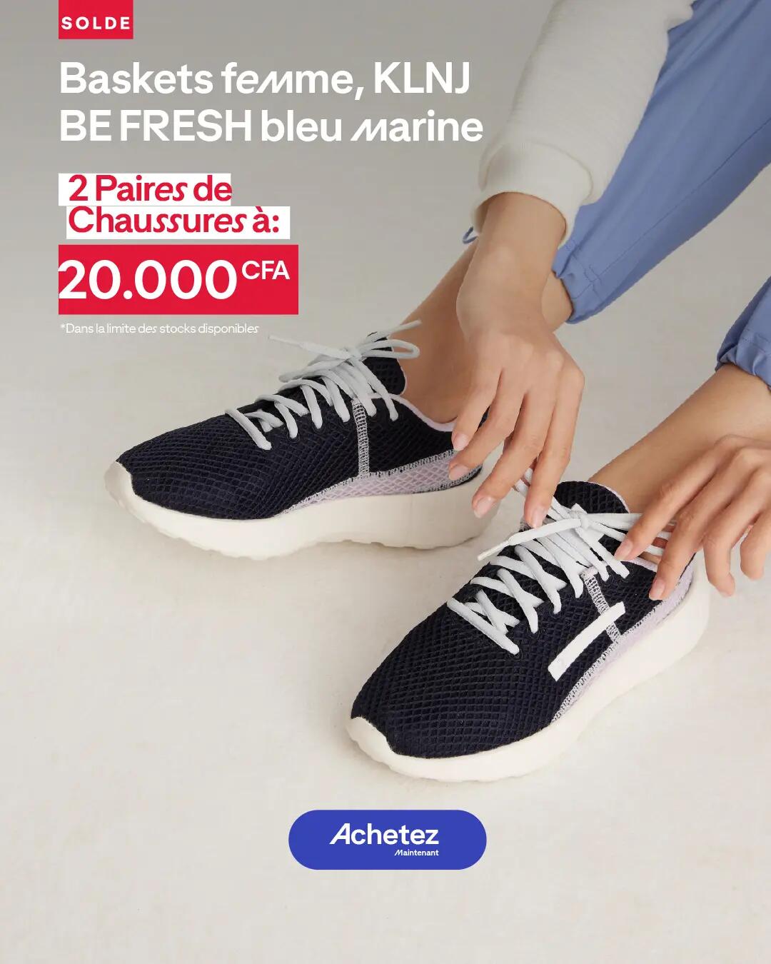 Baskets femme KLNJ BE FRESH bleu marine