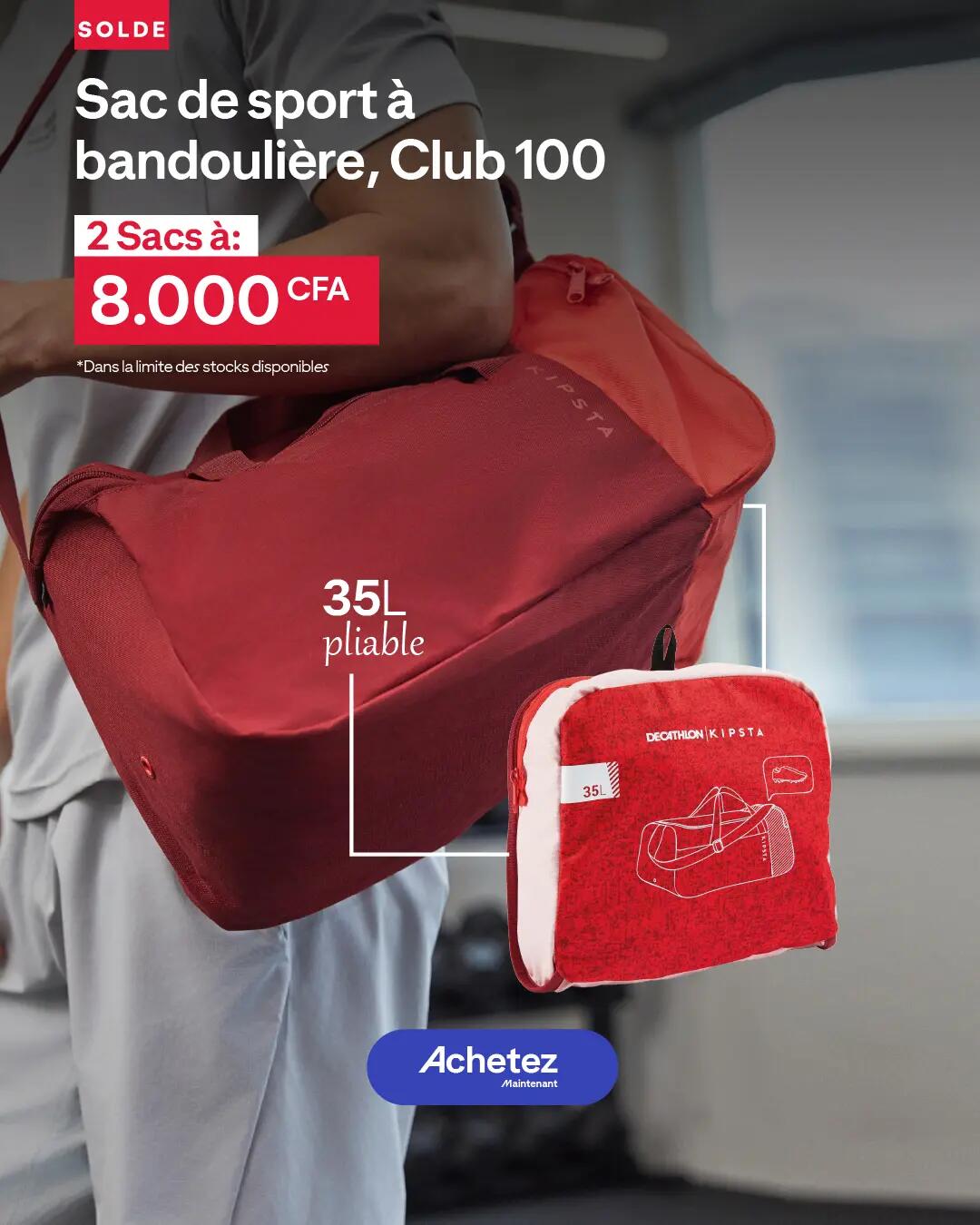 Sac de sport à bandoulière Club 100