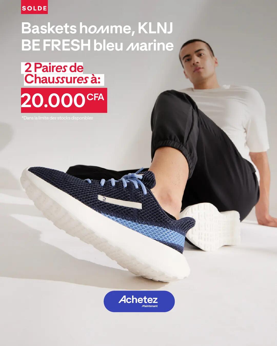 Baskets homme KLNJ BE FRESH bleu marine