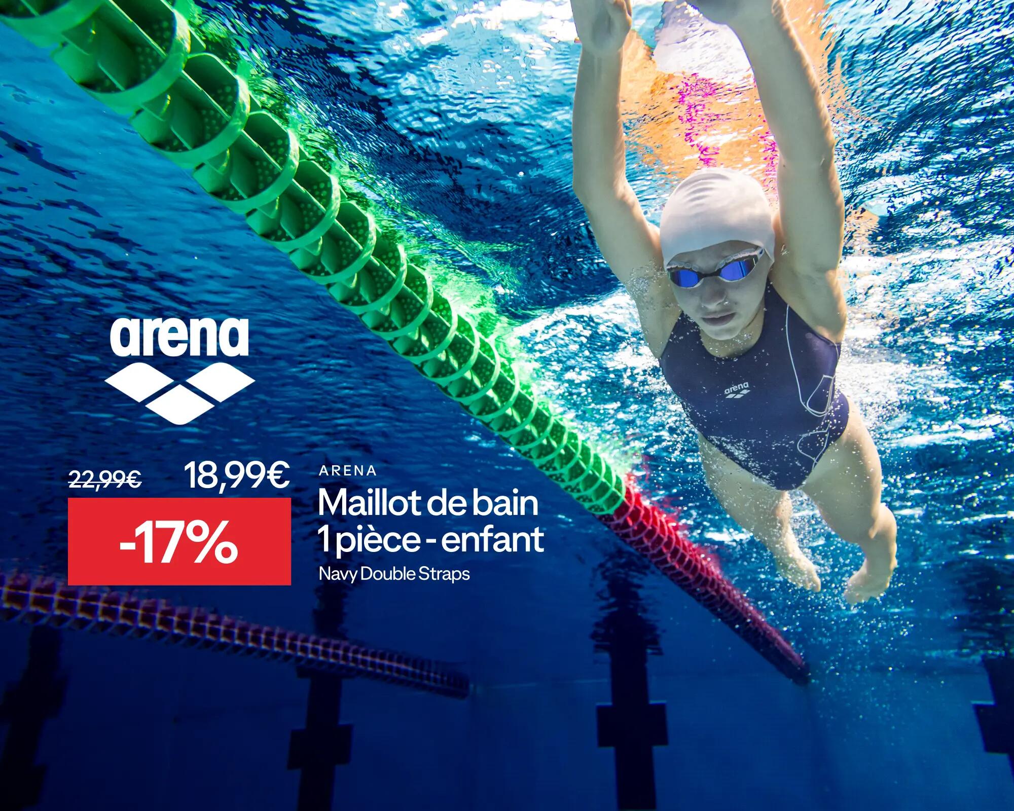 ARENA ; maillot de bain 1 pièce enfant à -17% soit 18,99€ au lieu de 22,99€