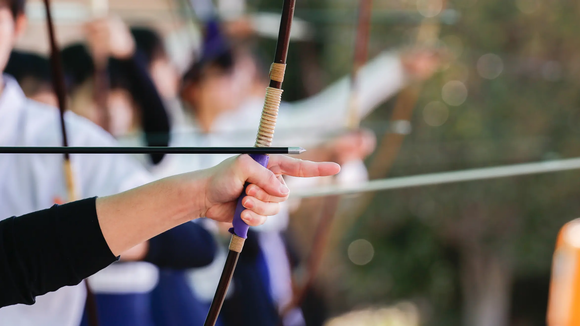 Osoby trenujące kyudo