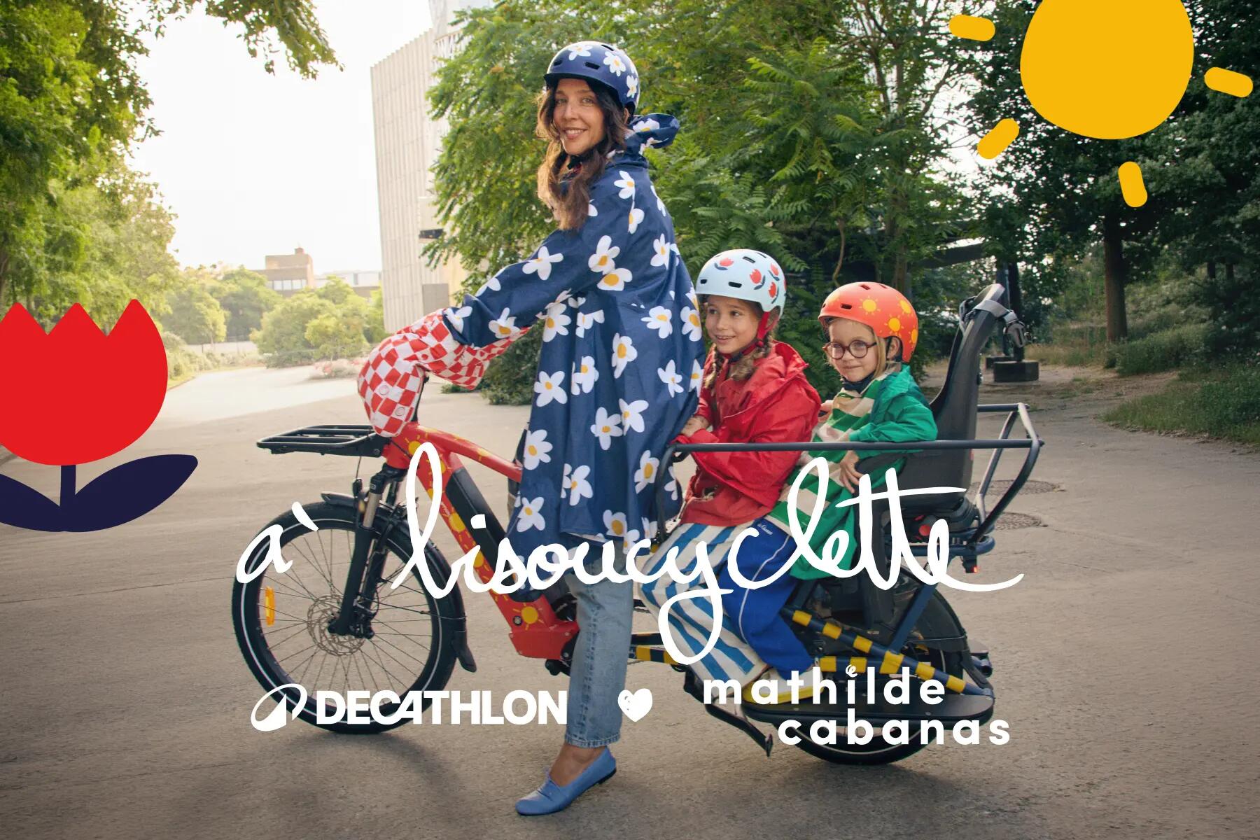 Venez découvrir la collection à bisoucyclette, Decathlon X Mathilde Cabanas
