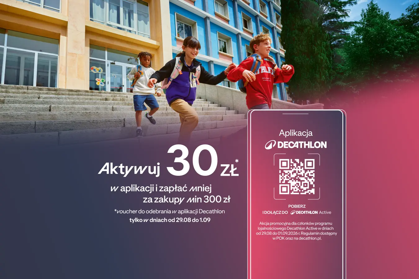 Aktywuj 30zł w aplikacji i zapłać mniej za zakupy. Akcja tylko dla członków programu lojalnościowego.