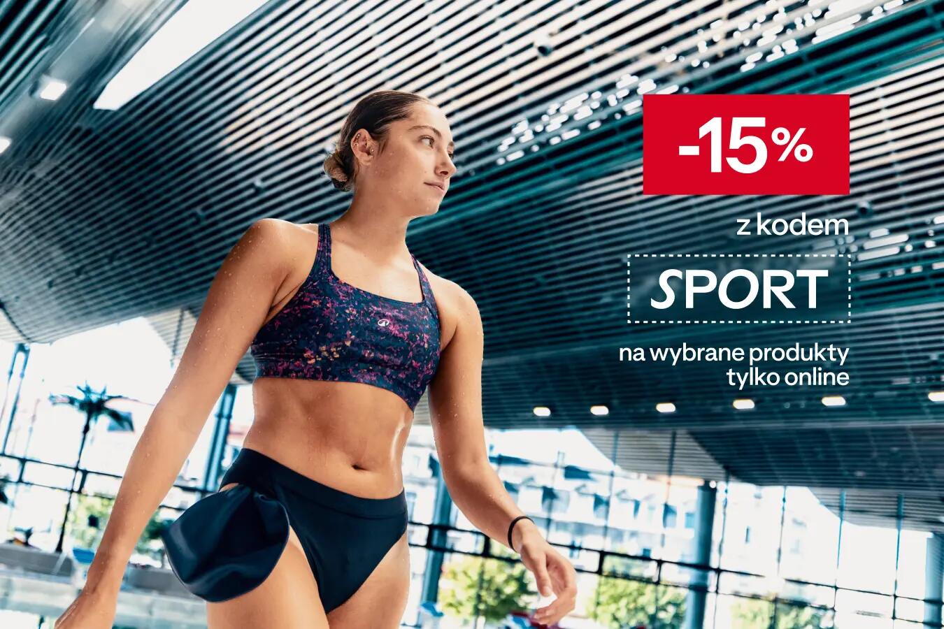 -15% z kodem SPORT na wybrane produkty tylko online