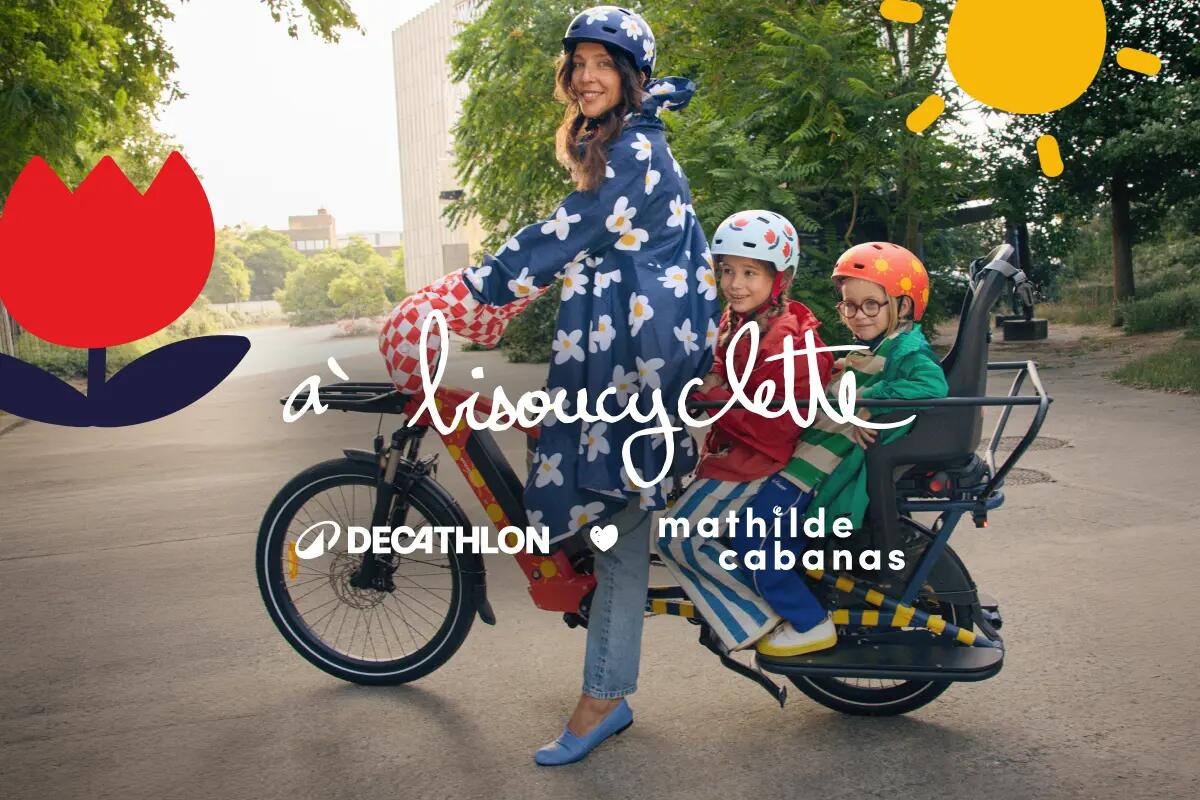Venez découvrir la collection à bisoucyclette, Decathlon X Mathilde Cabanas