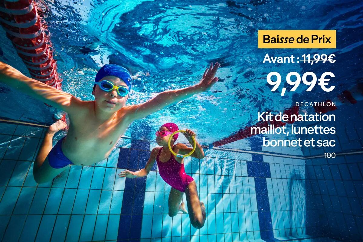 Kit de natation enfant à 9,99€