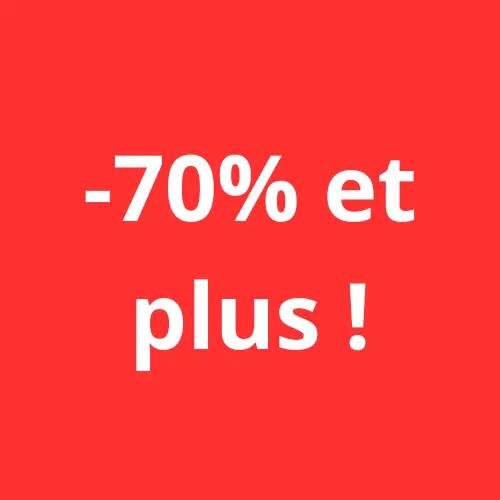 Bons plans -70% et plus promotions