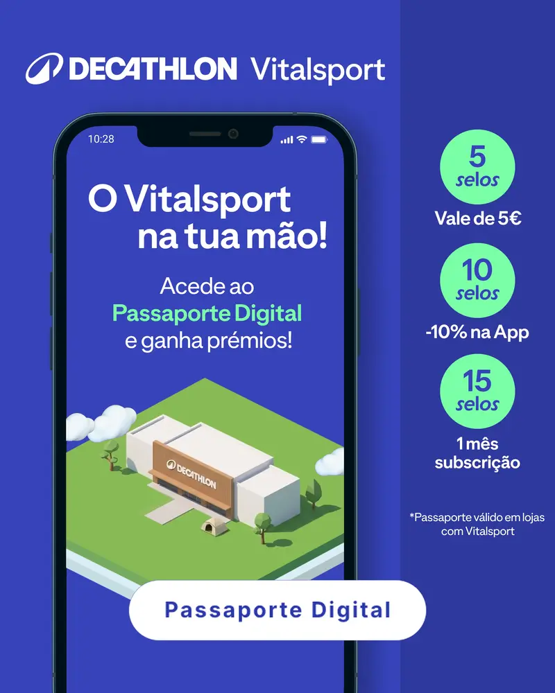 O Vitalsport na tua mão! Acede ao Passaporte Digital e ganha prémios.