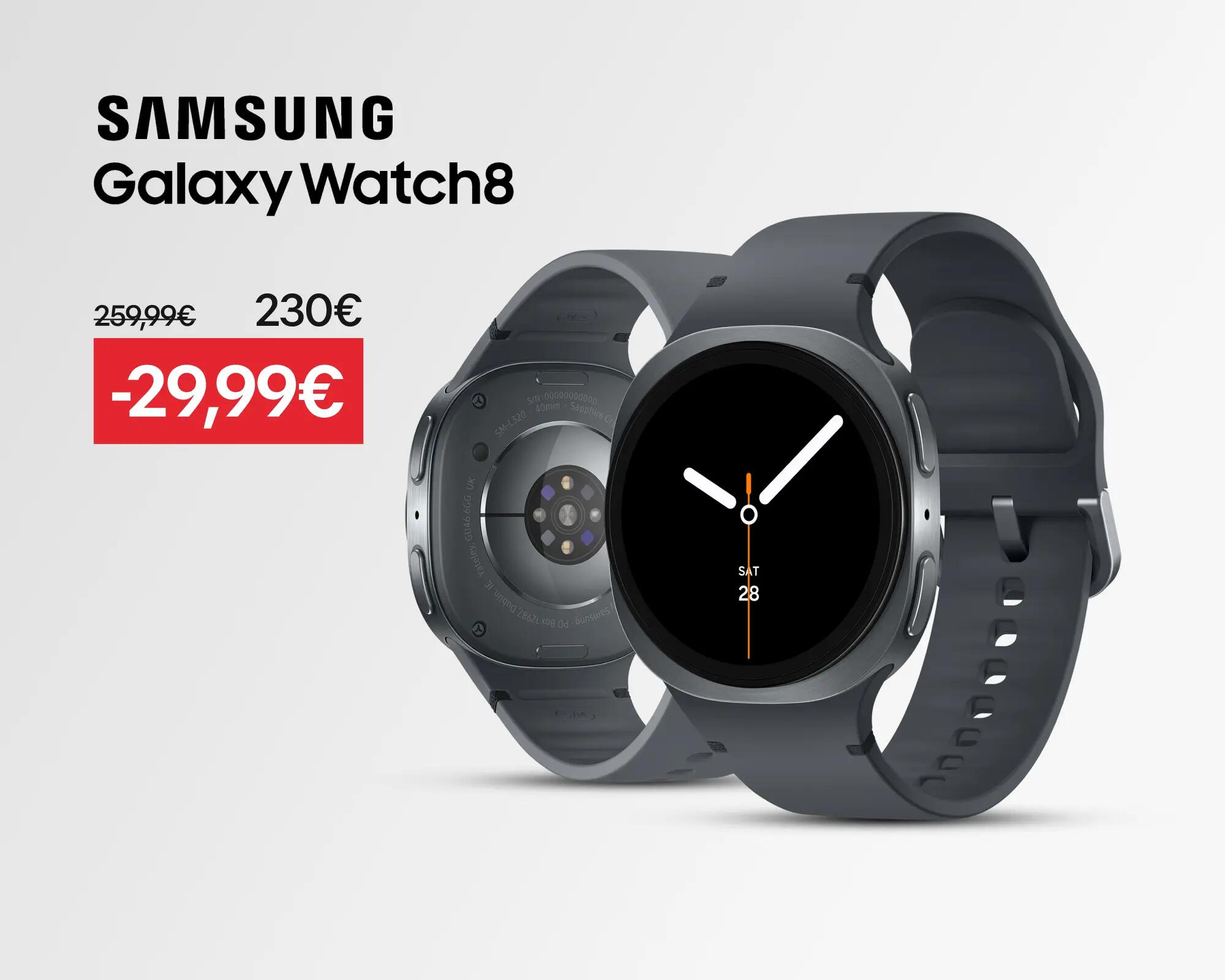 Samsung Galaxy Watch8 : à partir de 259,99€