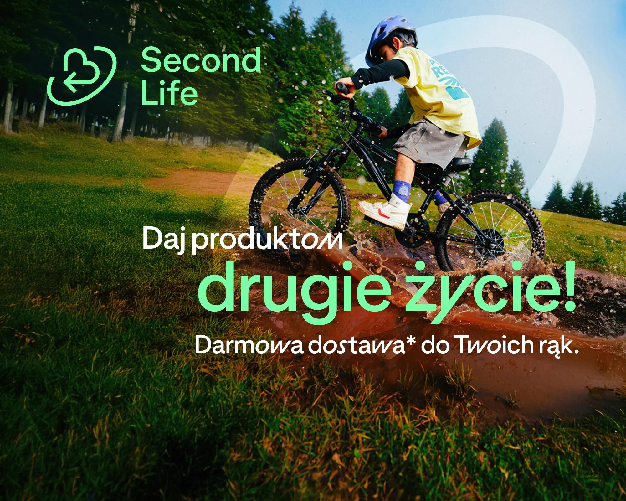 Produkty używane w niskich cenach z darmową dostawą do Twoich rąk. Darmowa dostawa obowiazuje tylko na produkty second life sprzedawane przez Decathlon.